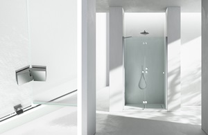 Cabina doccia con porta battente nicchia – Sintesi 