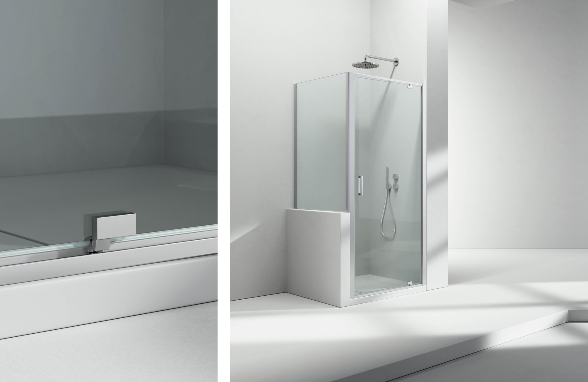 Pivot shower enclosure 3-side - Junior 