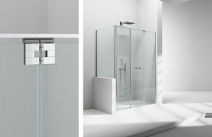 Folding shower enclosure side panel – Replay 