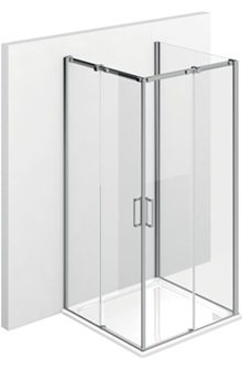 Cabina doccia con porta scorrevole DA+DA+DG – Gliss - Vismaravetro 