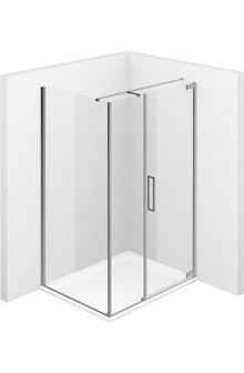 Cabina doccia con porta battente F2+FG – Flare - Vismaravetro