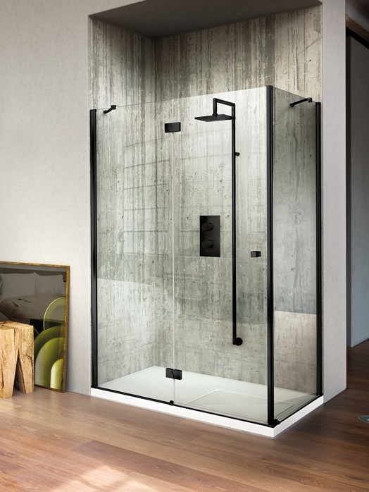 Cabina doccia con porta battente SA+SF – Sintesi – Vismaravetro