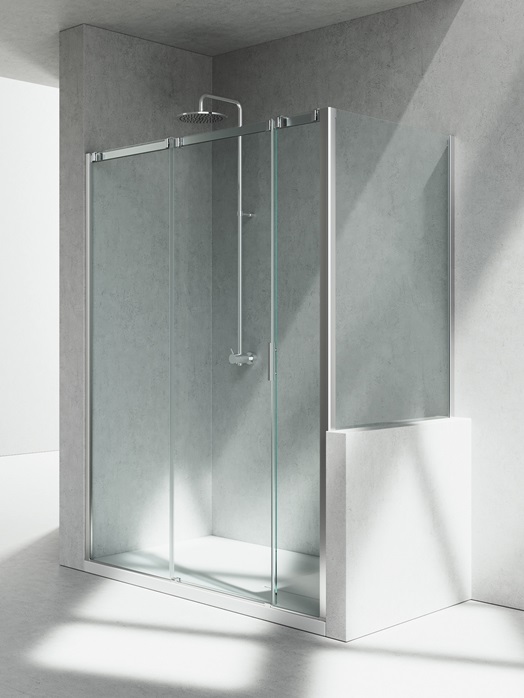 Sliding shower enclosure C3+CP – Serie 8000 - Vismaravetro