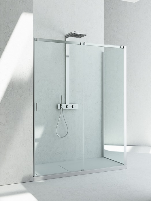 Sliding shower enclosure CN+CG – Serie 8000 - Vismaravetro