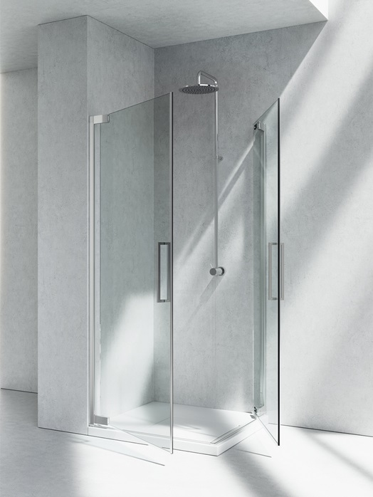 Mampara de ducha abatible FA+FA – Flare - Vismaravetro
