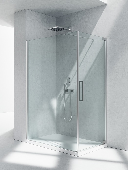 Mampara de ducha abatible FA+FF – Flare – Vismaravetro