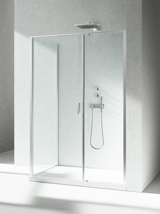 Cabina doccia con porta battente L2+LG – Linea – Vismaravetro