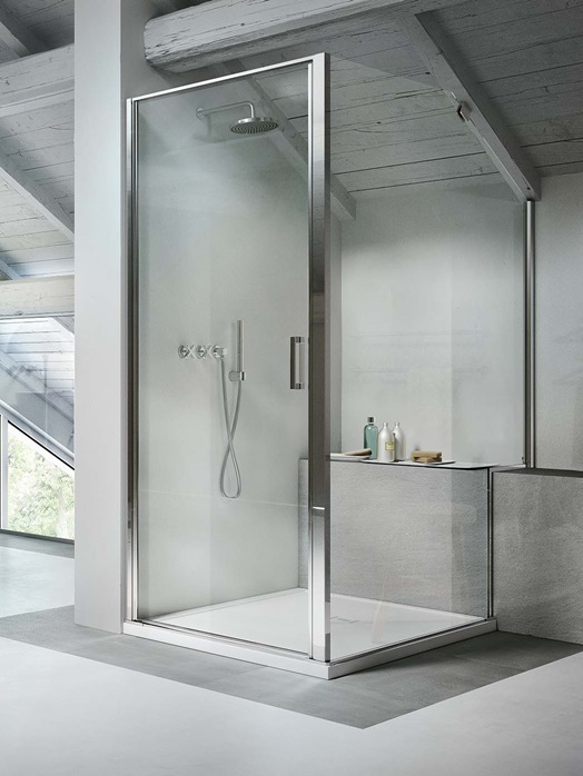 Cabina doccia con porta battente LA+LA – Linea – Vismaravetro