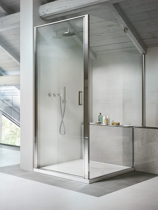 Mampara de ducha abatible LA+LF – Linea – Vismaravetro