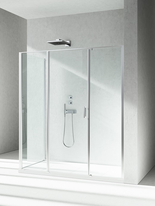 Mampara de ducha abatible LM+LG – Linea - Vismaravetro