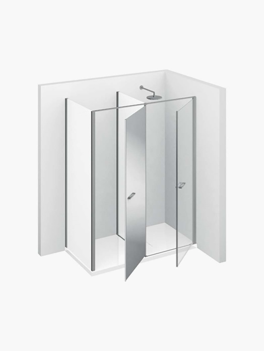 Shower enclosure space washing machine T12 – Twin - Vismaravetro