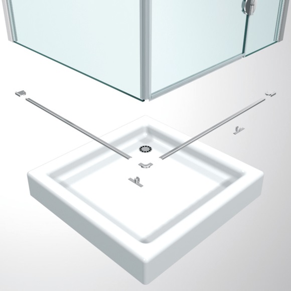 SMF: montage facile de la cabine de douche